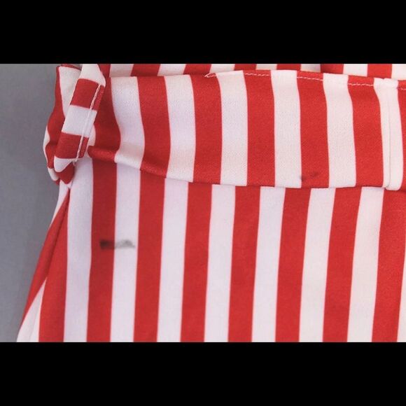 Boohoo Red and white stripped Dress sz. 6 NWT - Picture 8 of 8